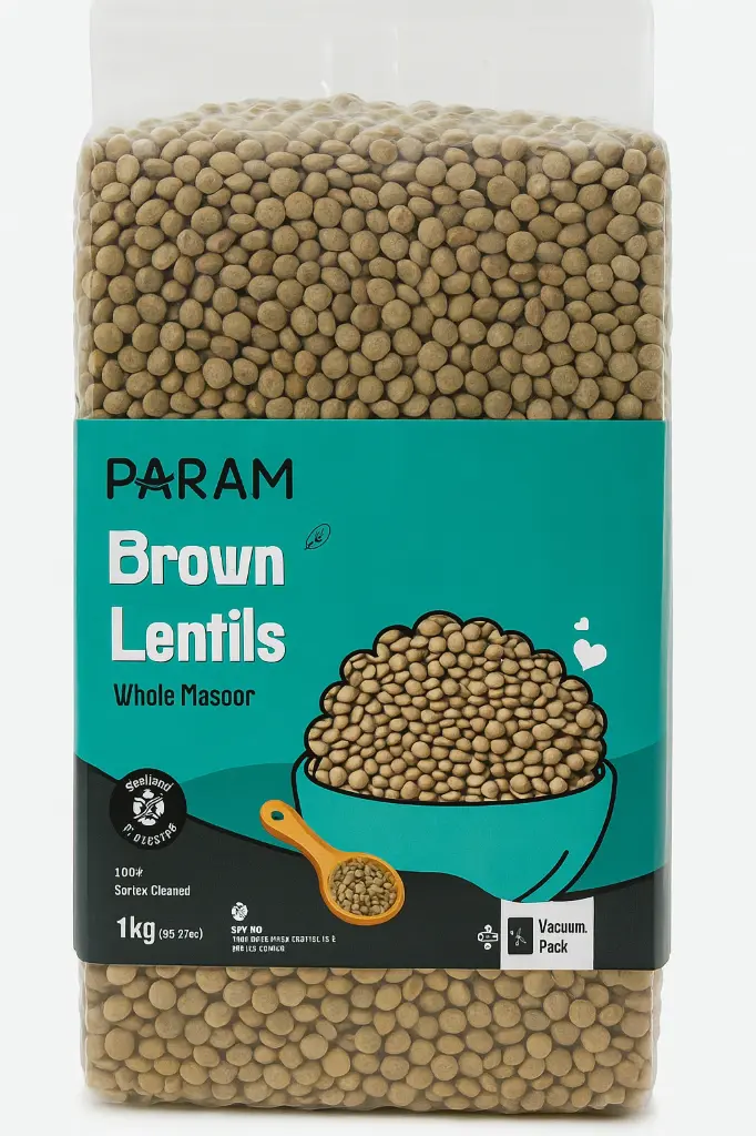 Param Masoor Whole ( Black/Gota ) 500 Gm