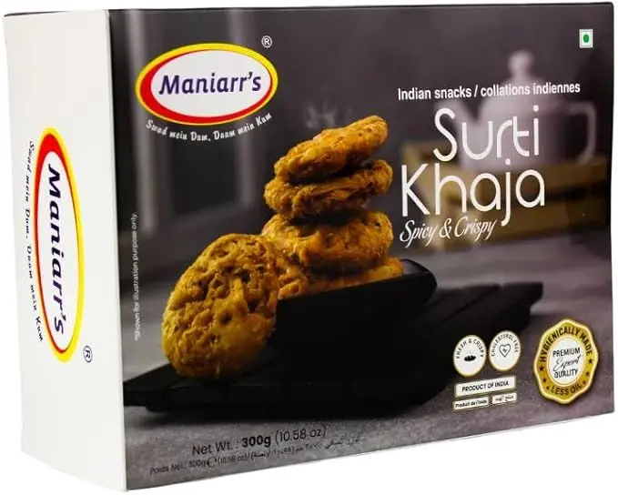 Maniyar's Snacks Surti Khaja 300 Gm